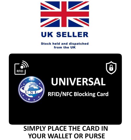 2 x RFID Signal Blocking Card. Credit & Debit Card Blocker Protector - UK Stock — image 1