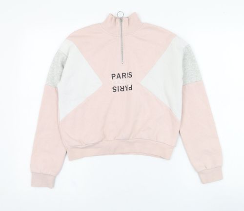 Girls UK Size 10-11 Years H&M Pink Pullover — image 1