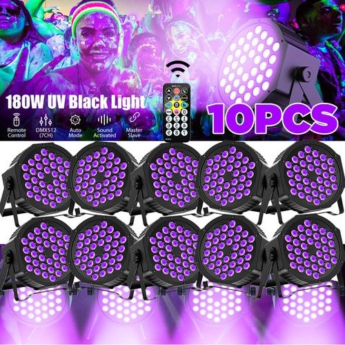 36 LED UV Par Can Black Light DMX DJ Disco Party Bar Show Effect Stage Lighting