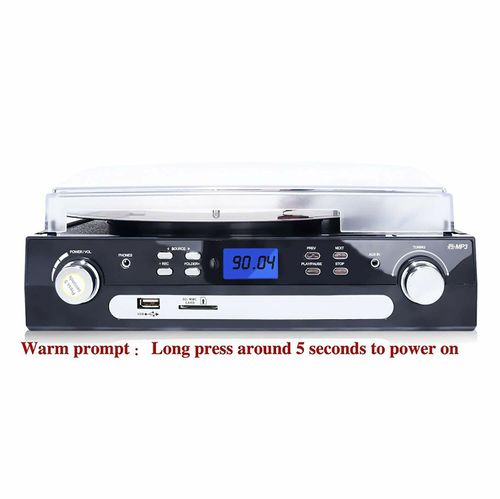 Bluetooth Record Player with Stereo Speakers Turntable for Vinyl to MP3 — image 6