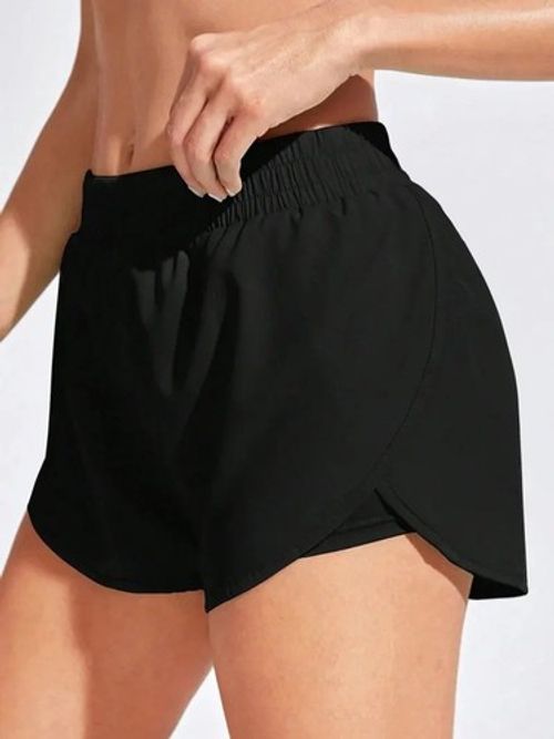 Women Running Shorts Yoga Gym Fitness Workout Elastic Sport Shorts Ladies