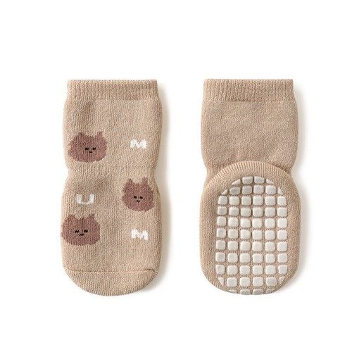 2 Pairs Anti Slip Baby Socks Toddler Kids Floor Socks Warm Thicken Boy Girl Sock