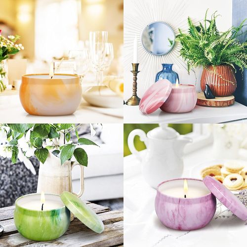 Scented Candles Gifts Set , 8 Pack Aromatherapy Candle 120 Hours Burning Time — image 7