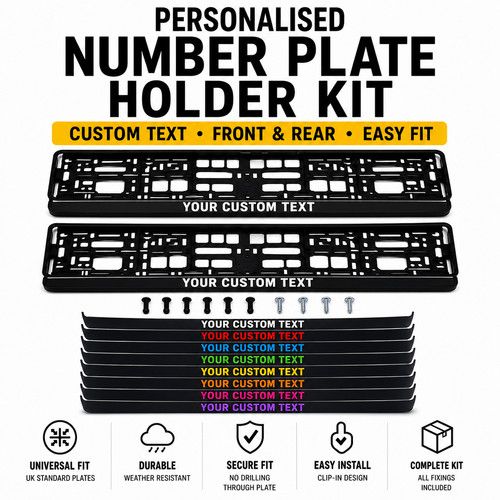 Premium Quality Customisable Number Plate Holders | Same Day Dispatch