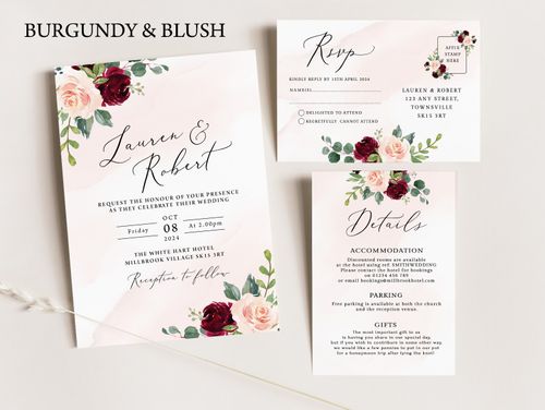Wedding Invitations,  Sample Pack Non-Personalised — image 9