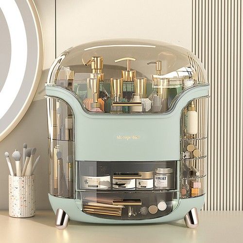 Make Up Organiser Cosmetic Holder with Drawers Storage Box for Desktop Bathroom 