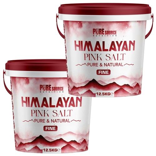 Pure Source Nutrition Himalayan Pink Salt FINE 100% Natural Food Grade Bucket