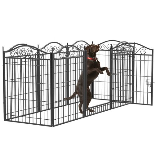 BingoPaw 8 Panels Dog Play Pen Pet Puppy Playpen Metal Exercise Fence Enclosure — image 9