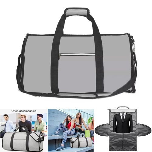 45L Duffel Bag Travel Holdall Large Foldable Suit Garment Carrier Bag + Strap — image 1