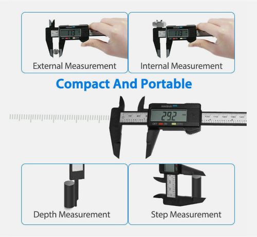 Digital Vernier Caliper Micrometer Electronic Ruler Gauge Meter Measuring Tool — image 7