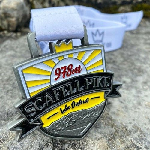 Scafell Pike Medal - UK National Three Peaks - Wainwright Gift