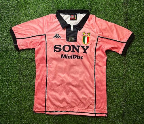 Kappa Juventus Away Pink Shirt Zidane 21 Size L Short Sleeve