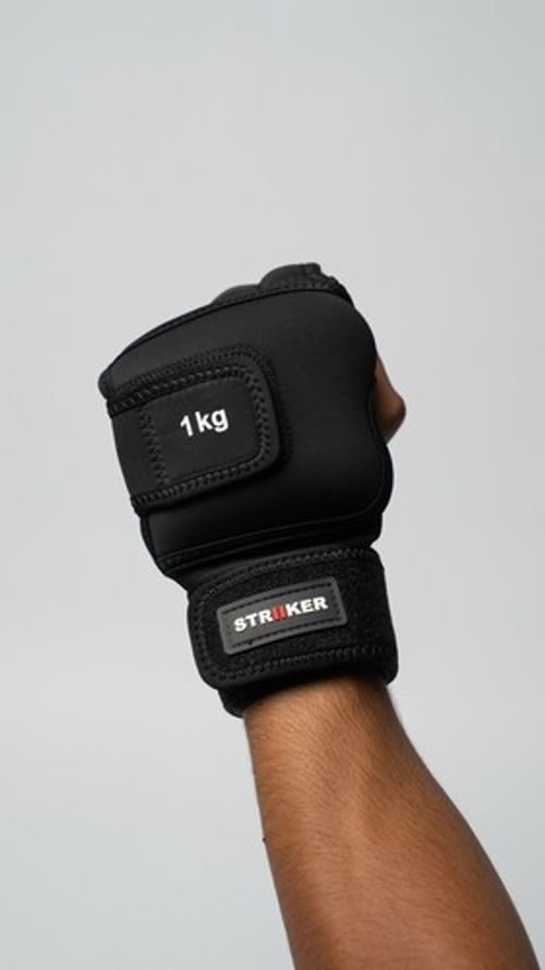 STRIIKER 1KG Weighted Gloves Home Workout Fitness HIIT Circuit Training Boxing