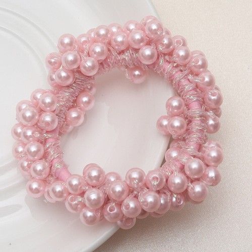3X Large Pearl Scrunchie Hair Tie – Women’s Hair Accessory