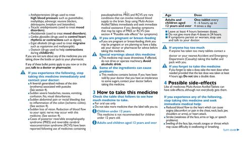 Actifed Multi-Action Tablets 12s Cold Flu Allergy Sinus Decongestant Relief — image 4