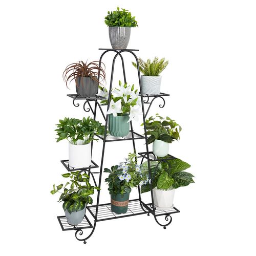 Wisfor 9-Tier Metal Plant Stand Garden Shelves Pot Holder Display Rack Storage — image 9
