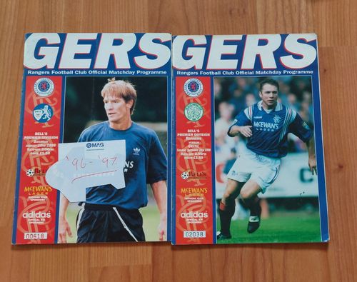 Rangers FC - Matchday Programme (2)  From 1996/97 — image 1