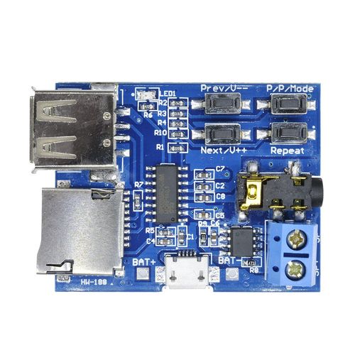 TF Card U Disk MP3 Format Decoder Board Aamplifier Decoding Audio Player Module — image 6