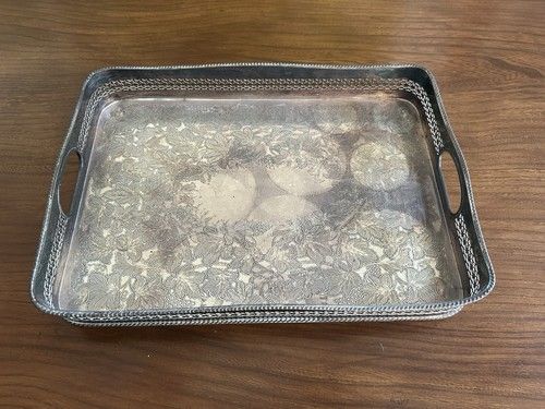 Antique Barker Ellis Silver Tray