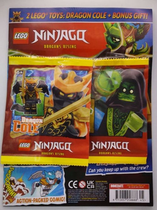 Lego Ninjago magazine #145 2026 + Dragon Cole & Spirit of the Temple MiniFigures