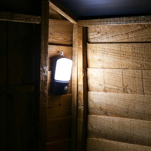 Battery LED Motion Sensor Security PIR Wall Light Outdoor House Lamp Garden — image 11