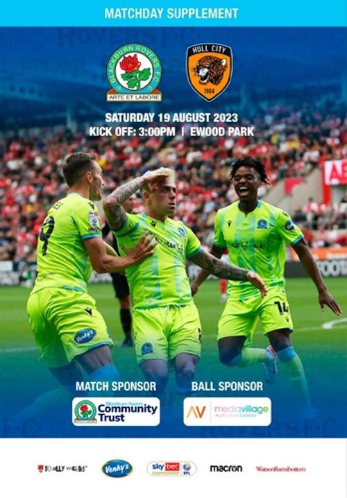 ALL HOME BLACKBURN ROVERS 2023 - 2024 EFL Championship OFFICIAL programmes
