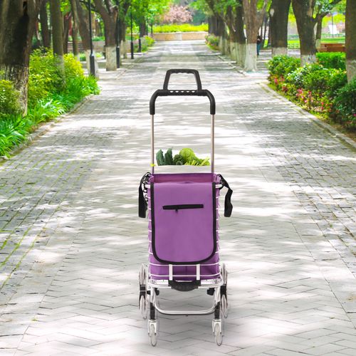 Folding Shopping Trolley Cart with Wheels 88LBS Capacity Foldable Basket UK — image 17