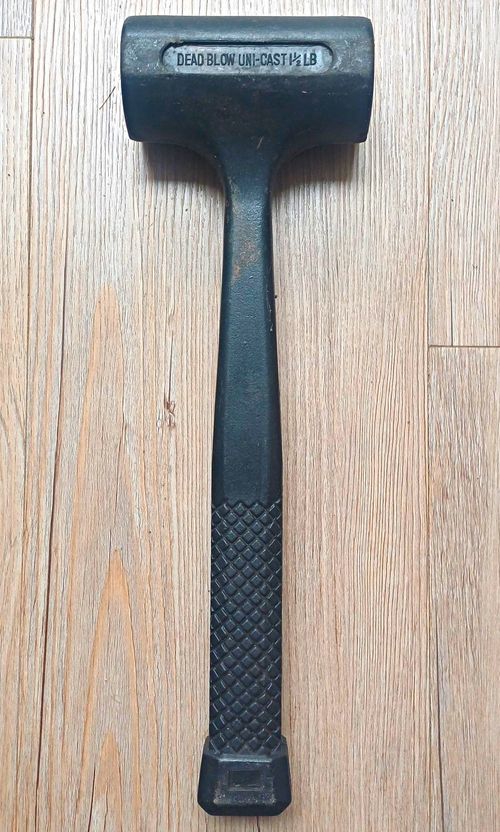 Dead-Blow Uni-Cast Dead Blow Hammer 1 1/2lb Rubber Head Handle Black — image 1