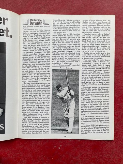 Centenary Test Match, Lords 1980: ticket, scorecard and souvenir programme — image 10