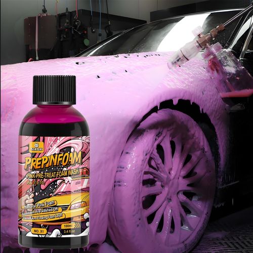 100ML Pink Foam Car Wash Shampoo Car washed Off Wash Car Wash Soap Super Foam — image 3