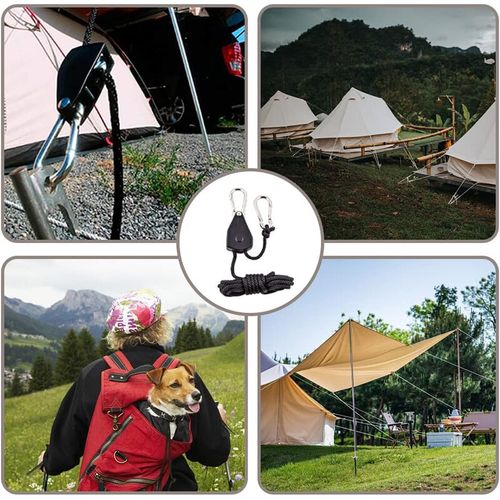 8x Rope Ratchet Adjustable Light Hanger Tent Carbon Filter Hydroponic Grow Y — image 11