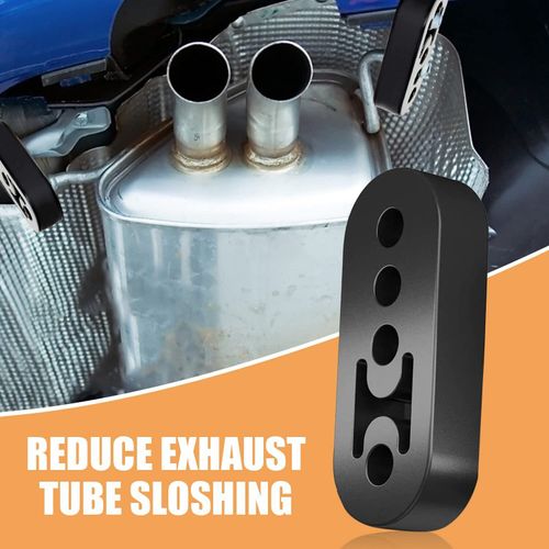 4PCS Car Exhaust Rubber Heavy Duty Pipe Mount Brackets Hanger Universal Black UK — image 8