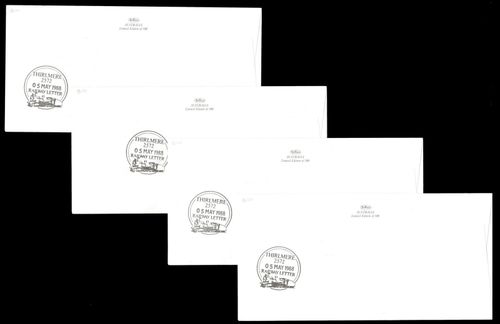 4 Thirlmere Railway Ltd Ed Benham Covers + 5 Thirlmere Railway Stamp Minisheets — image 2