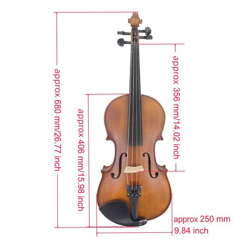 4 String Viola Full Size16inch Maple Wood Ebony Fittings with Viola Case and Bow — image 11