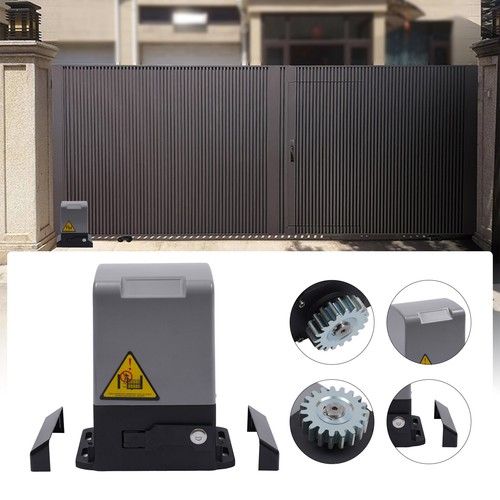 600KG Electric Sliding Gate Opener Automatic Gate Motor 2Remote Control Security