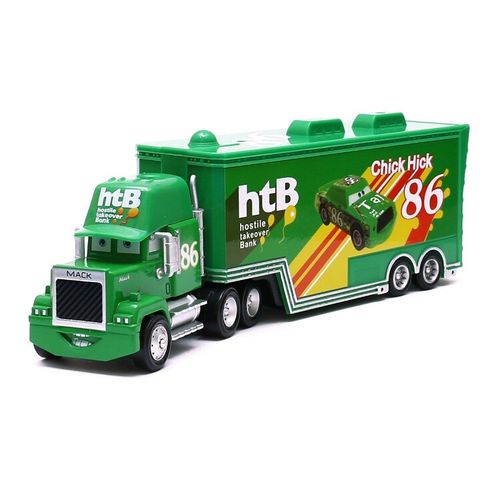 Disney Pixar Cars NO.86 Chick Hicks & Mack Truck Toy Car Loose Kids Toy New — image 2