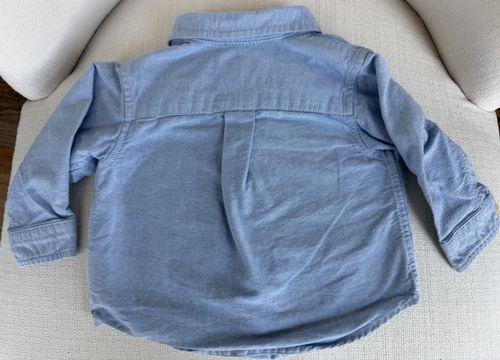 Polo Ralph Lauren Baby Toddler Boys 6M Blue Oxford Button Down Shirt Long Sleeve — image 2