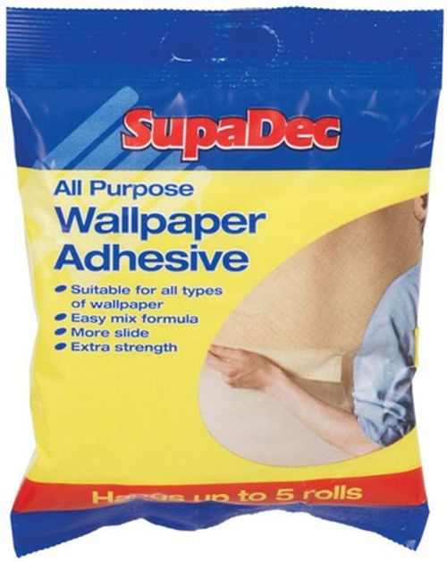 SupaDec All Purpose Wallpaper Adhesive Paste Extra Strength Hangs 3 Rolls