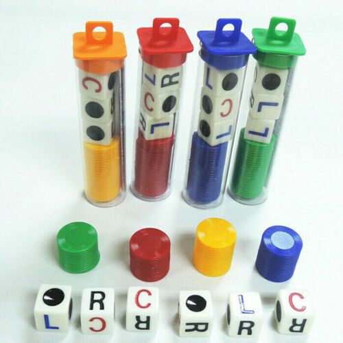 Game Toys Left Center Right Dice Chips Party Family Friends Play Dice Fun UK — image 4