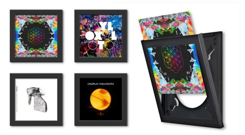 Vinyl FLIP Frame Wall Album Display Frame for LP 12" Record Cover Sleeve Black — image 1