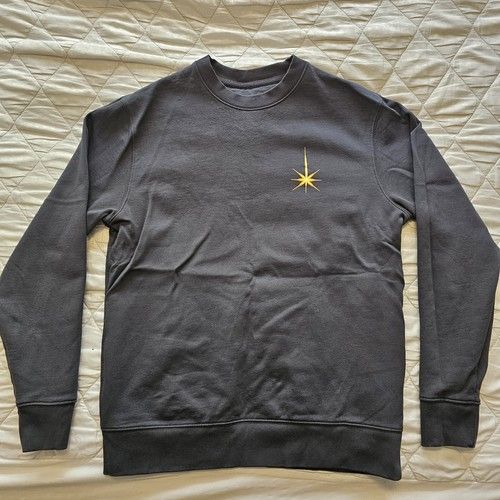 STAR WARS STARFIGHTER Cast & Crew Sweatshirt L Movie Film Production Gift Grey