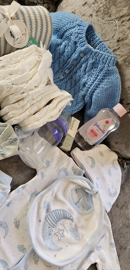 Newborn Baby Boy Blue Starter Gift Set Essentials Baby Shower Gift — image 6