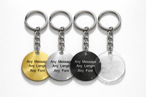 Custom Printed Key Ring Personalised Keyrings Family Photo Logo Kids Pet Keyring — image 4