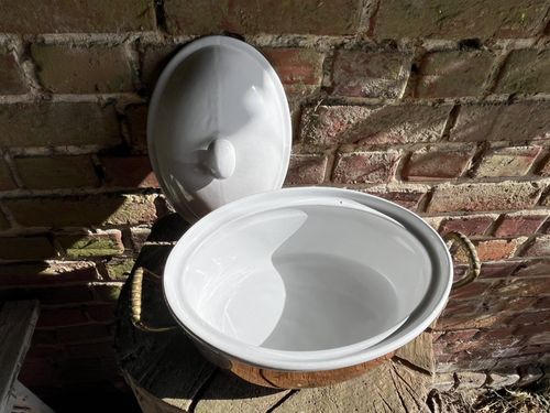 FRENCH LES COLLECTIONS DE LA MALMAISON COPPER & CERAMIC  SERVING DISH — image 11