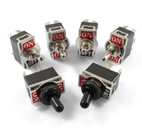 Heavy Duty Double Pole Metal Toggle Switch 25 AMP Rated 12v 24v Various Types