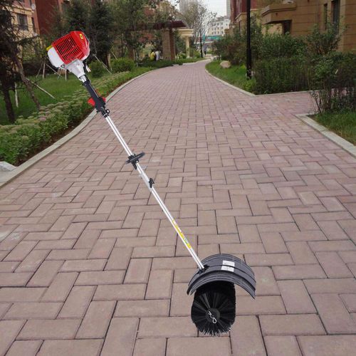 2 Stroke Petrol Powered Sweeper Brush Sweeping Broom Cleaner Air Cooled Engine — image 23