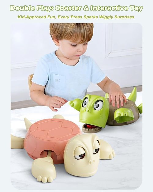 Turtle Funny Coaster, 3D Printed Turtle Cup Holder with Open Eye Trutle Coaster — image 5