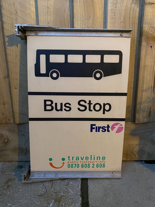 First Group Original Bus Stop, Original Brackets, Double Sided *REDUCED* — image 1