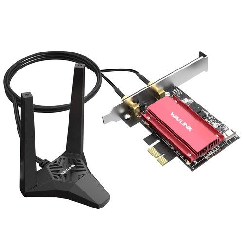AX5400 WiFi 6E PCIe Network Card Tri-Band Intel AX210 Wireless BT5.3 Adapter