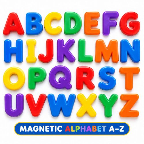 Magnetic Alphabet Letters A-Z Kids Educational Learning Spelling Toy Set UK